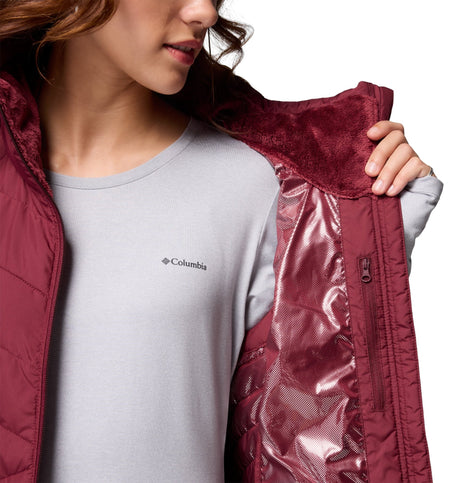 Columbia Women's Heavenly II Long Vest - Rich Wine