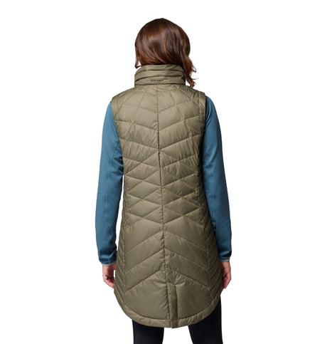 Columbia Women's Heavenly II Long Vest - Stone Green