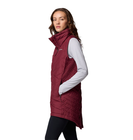 Columbia Women's Heavenly II Long Vest - Rich Wine