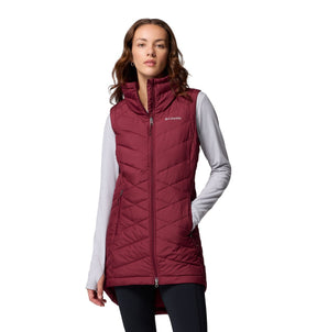 Columbia Women's Heavenly II Long Vest - Rich Wine