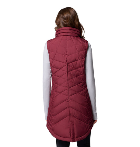 Columbia Women's Heavenly II Long Vest - Rich Wine