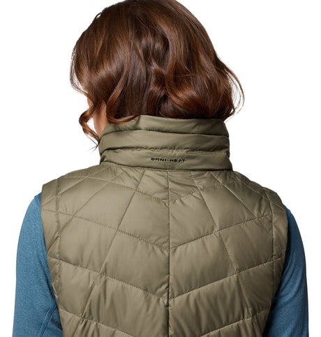 Columbia Women's Heavenly II Long Vest - Stone Green