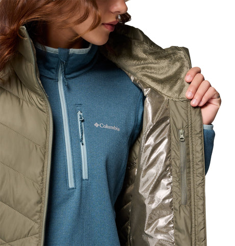 Columbia Women's Heavenly II Long Vest - Stone Green