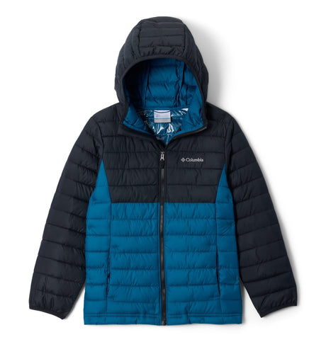 Columbia Youth Boys Powder Lite II Hooded Jacket - Phoenix Blue