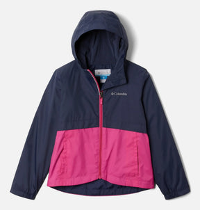 Columbia Youth Girls Rain-Z Jacket - Nocturnal/Pink