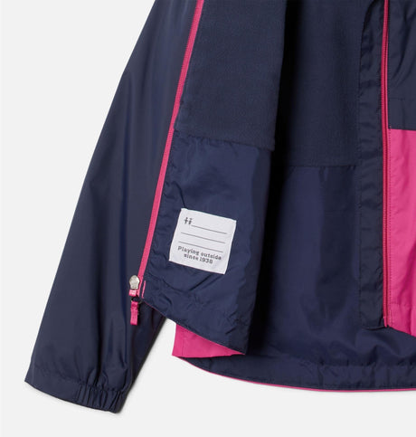 Columbia Youth Girls Rain-Z Jacket - Nocturnal/Pink