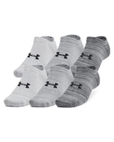 UA Unisex Essential 6-Pack No Show Socks