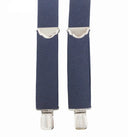 Custom Leather Men's Basic Work Suspender - Navy
