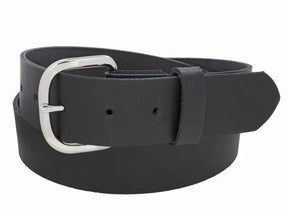 Custom Leather Men's Heavyweight Work Belt - Black