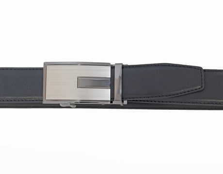 Custom Leather Men's Ratchet Belt - Black