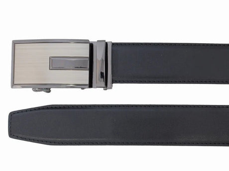 Custom Leather Men's Ratchet Belt - Black
