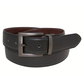 Custom Leather Men's Reversible Dress Belt - Black/Tan