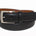 Custom Leather Men's Stitched Leather Belt - Black