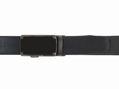 Custom Leather Men's Tubular Ratchet Belt - Black