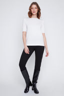 CYC Women's Crew Neck Top - Winter White