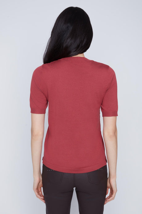 CYC Women's Crew Neck Top - Rust