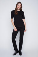 CYC Women's Crew Neck Top - Black