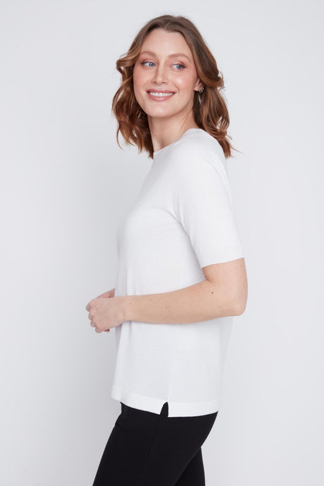 CYC Women's Crew Neck Top - Winter White