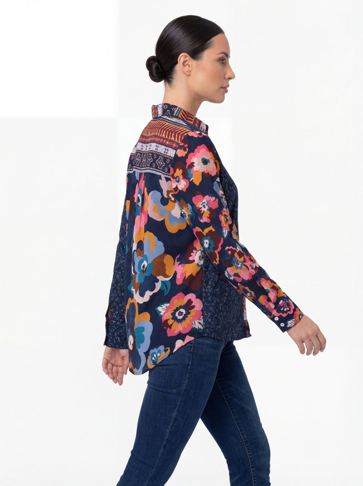 CYC Women's Long Sleeve Blouse - Multi