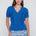 CYC Women's Short Sleeve Cardigan - Cool Blue