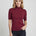 CYC Women's Short Sleeve Mock Neck Top - Berry