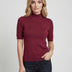 CYC Women's Short Sleeve Mock Neck Top - Berry