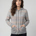 CYC Women's Zip-Up Hooded Cardigan - Grey Combo