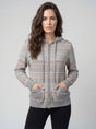 CYC Women's Zip-Up Hooded Cardigan - Grey Combo