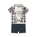 Dirkje Baby Boys 3 - Piece Shirt & Shorts Set - A&M Clothing & Shoes