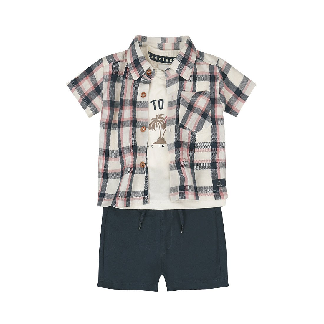 Dirkje Baby Boys 3 - Piece Shirt & Shorts Set - A&M Clothing & Shoes