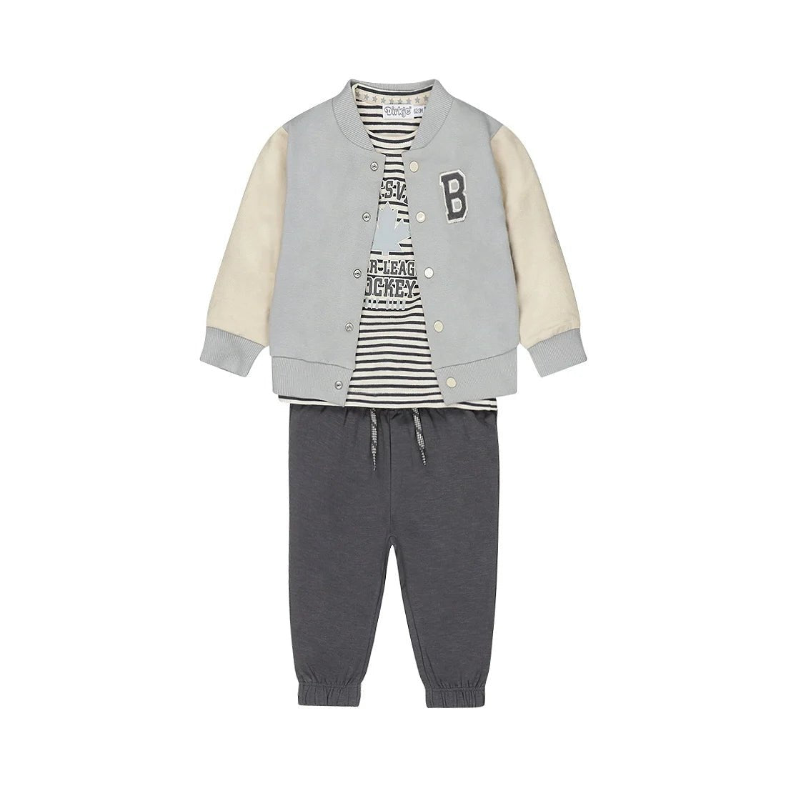 Dirkje Baby Boys Baseball Jacket and Pants 3 Piece Set - A&M Clothing & Shoes - Westlock