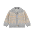 Dirkje Baby Boys Button-Up Cardigan - Harbour Mist