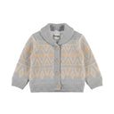 Dirkje Baby Boys Button-Up Cardigan - Harbour Mist