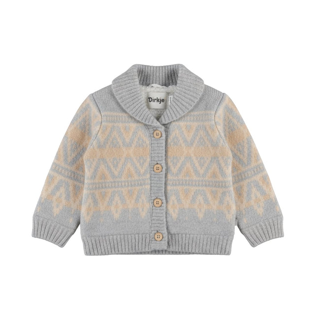 Dirkje Baby Boys Button-Up Cardigan - Harbour Mist
