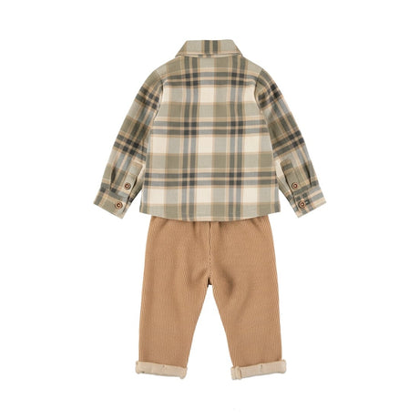 Dirkje Baby Boys Long Sleeve Shirt & Pants 3-Piece Set - Multi