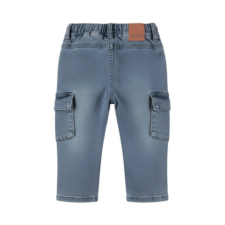Dirkje Baby Boys Tapered-Fit Cargo Jeans - Mid Denim