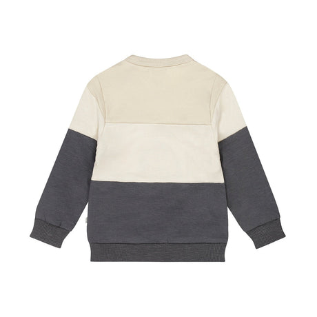 Dirkje Baby Boys Three-Tone Block Crew Sweater - Navy/Cream