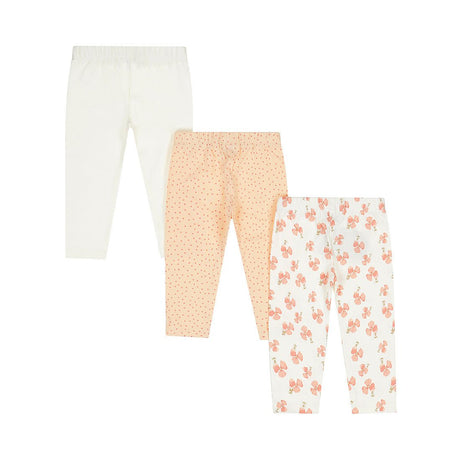 Dirkje Baby Girls 3-Pack Leggings - Peach