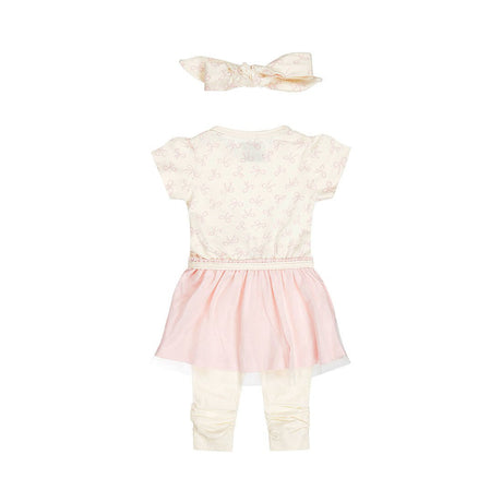 Dirkje Baby Girls 3-Piece Dress & Leggings Set - Soft Pink