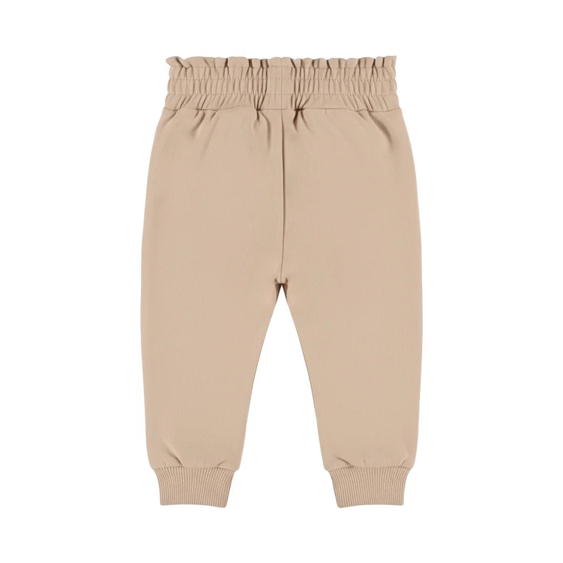 Dirkje Baby Girls Elastic Waist Joggers - Light Taupe