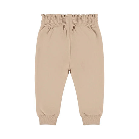 Dirkje Baby Girls Elastic Waist Joggers - Light Taupe