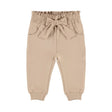Dirkje Baby Girls Elastic Waist Joggers - Light Taupe