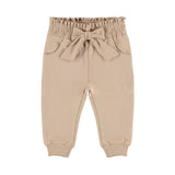 Dirkje Baby Girls Elastic Waist Joggers - Light Taupe