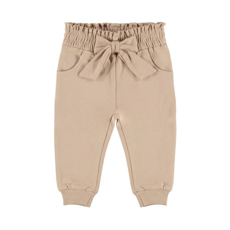 Dirkje Baby Girls Elastic Waist Joggers - Light Taupe