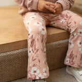 Dirkje Baby Girls Flared Leggings & Headband Set - Misty Rose
