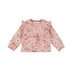 Dirkje Baby Girls Ruffle Long Sleeve Top - Misty Rose