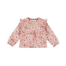 Dirkje Baby Girls Ruffle Long Sleeve Top - Misty Rose