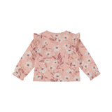 Dirkje Baby Girls Ruffle Long Sleeve Top - Misty Rose