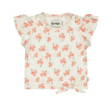 Dirkje Baby Girls Ruffle Sleeve Tie Front T-Shirt - A&M Clothing & Shoes
