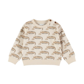 Dirkje Baby Boys Long Sleeve Sweater - Angora